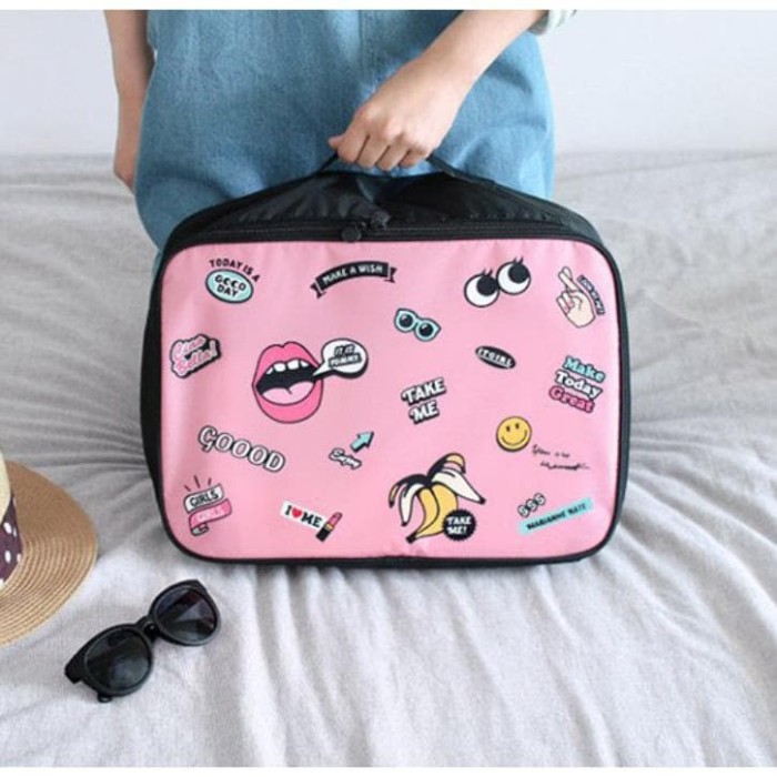 BEST LIPS LIP TRAVEL BAG (SIZE M) HAND CARRY TAS LIPAT KOPER