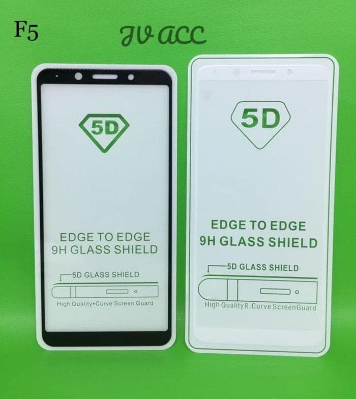 Best TEMPERED GLASS 5D FULL COVER NEW 2018 OPPO F5