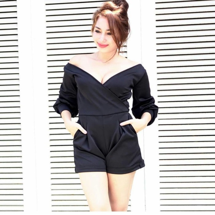short jumpsuit with skirt