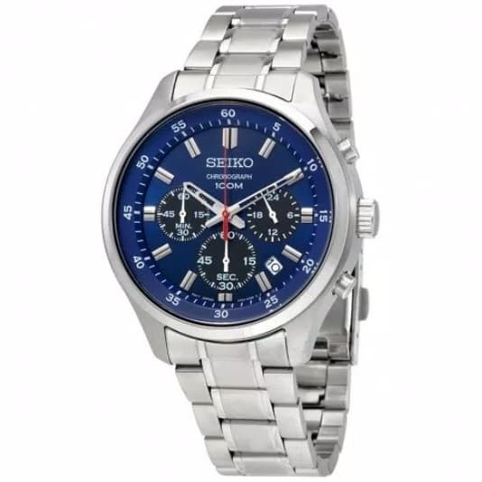seiko blue dial men's watch