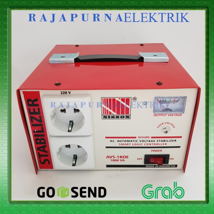 ... Stabilizer Nisson AVS 1KOE 1000 VA 100 baru Merah