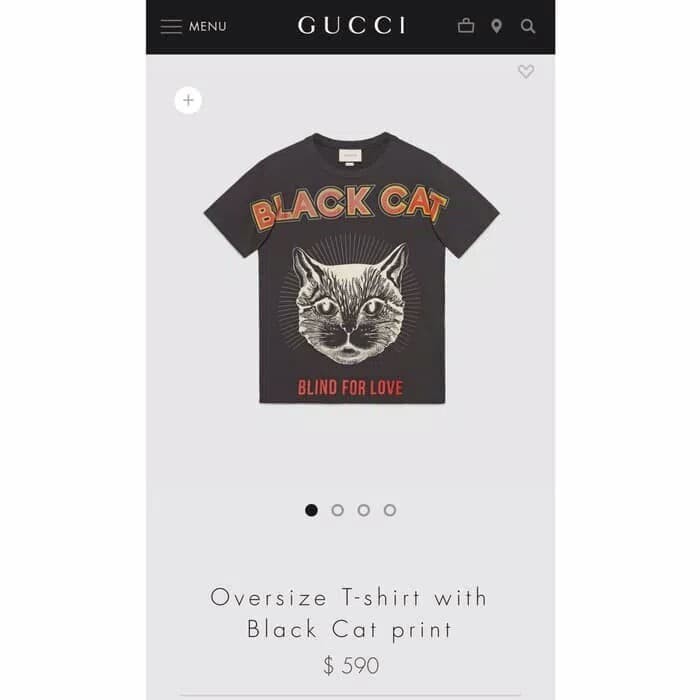 gucci t shirt black cat