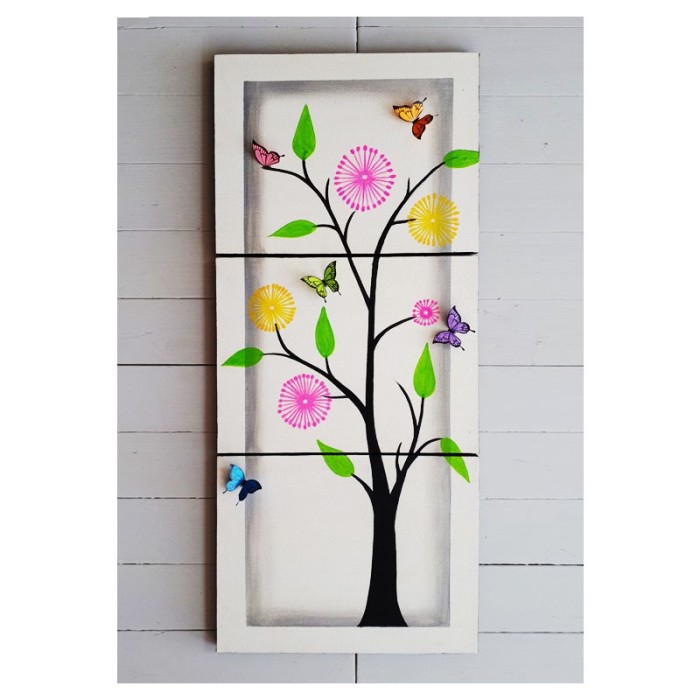 Jual Hiasan Dinding Lukisan  Dekoratif Minimalis Dyh 5 Kab 