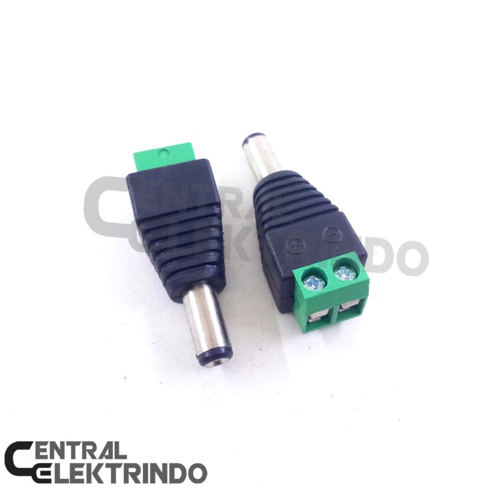 MD 2.1x5.5mm DC Male Power Jack Connector Plug Adapter For CCTV Camera 100 Pcs