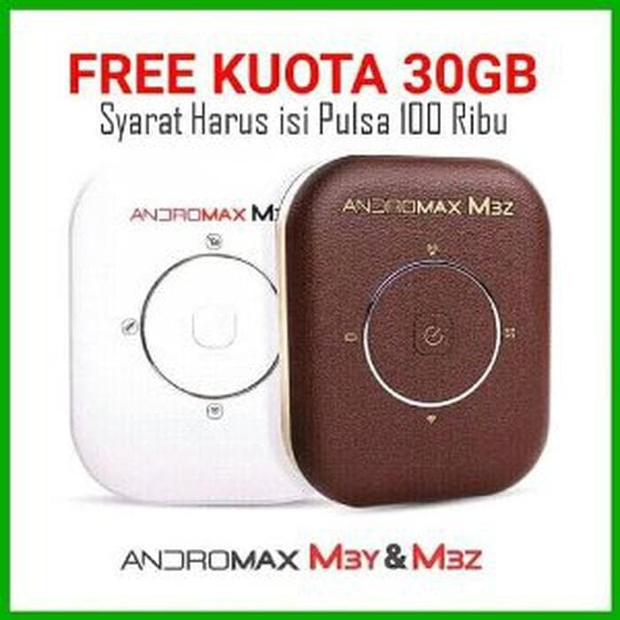 Modem WiFi MiFi Smartfren Andromax M3Y 4G LTE KUOTA 30 GB Kmp:12289