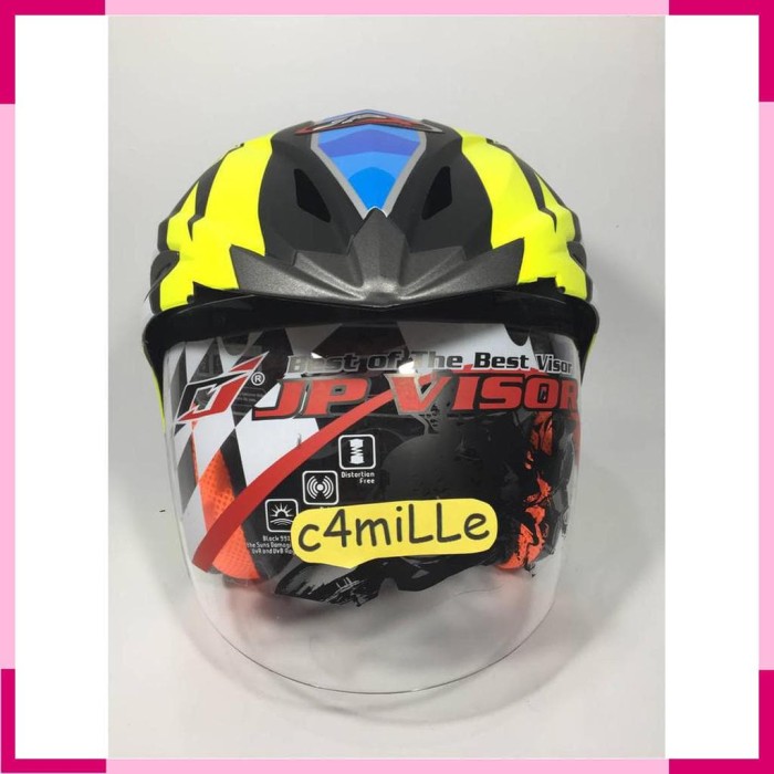 HELM JPX SUPREME ESPARGARO 41 BLACK DOFF DOUBLE VISOR HALF FACE
