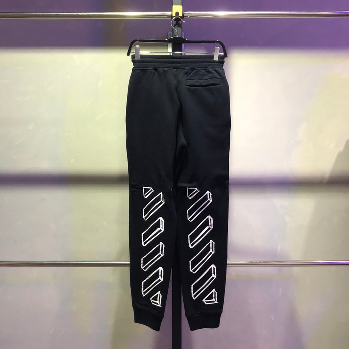 off white jogging pants