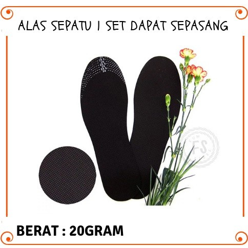 ALAS SEPATU 1 SET DAPAT SEPASANG / ALAS SEPATU UKURAN ARANG BAMBU