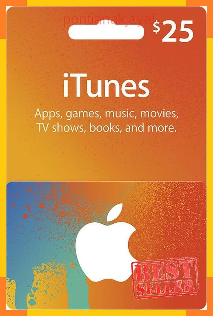 Jual Itunes Giftcard Spot US $25 Prison 100% / Giftcard Pay as you go $25 - Kota Pontianak - pontianakjaya Tokopedia photo about Itunes Printable Gift Card known as Jual Itunes Giftcard Location US $25 Prison 100% / Giftcard Pay as you go $25 - Kota Pontianak - pontianakjaya Tokopedia