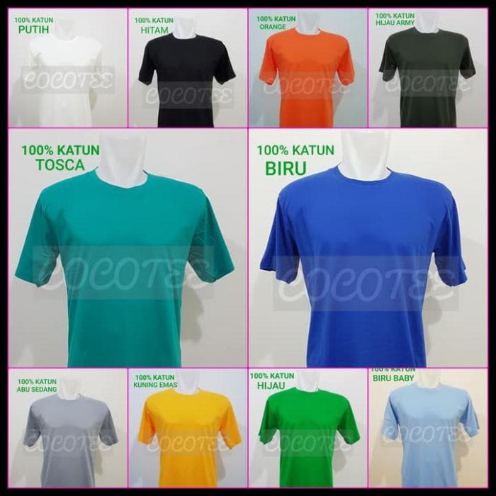 TERBARU Kaos Polos Jumbo Size / Big Size Katun Combed 30s Size 4XL /