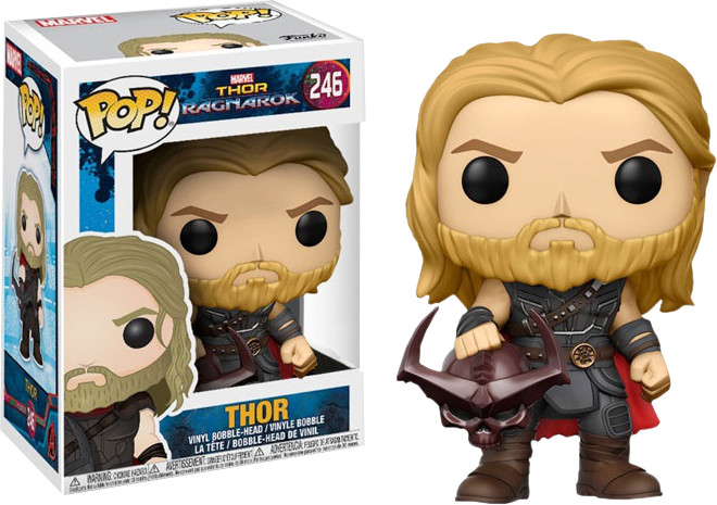 Hot Topic Vinyl Marvel Thor: Ragnarok Thor with Surtur Head #246 Funko Pop