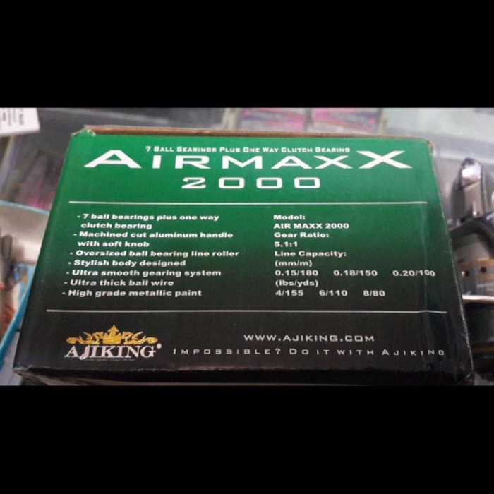 Info Reel Ajiking Airmaxx 2000 Hargano.com Info Reel Ajiking Airmaxx 2000 Hargano.com