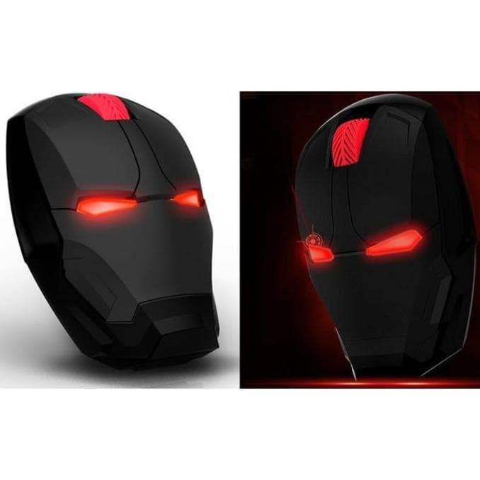 Dijual Taffware Wireless Iron Man Style Optical Mouse Silent Click