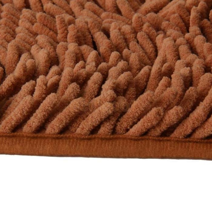 Keset Cendol Dof Coklat 40 x 60 cm karpet bulu doormat chenille coffee