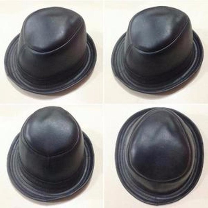 BEST Topi kulit Asli Garut fedora