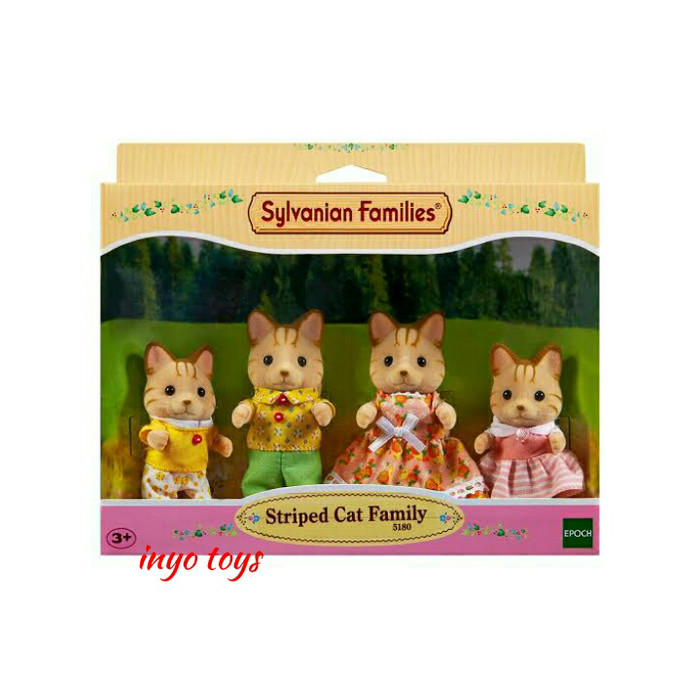 EPOCH Sylvanian Families Striped Cat Family 5180