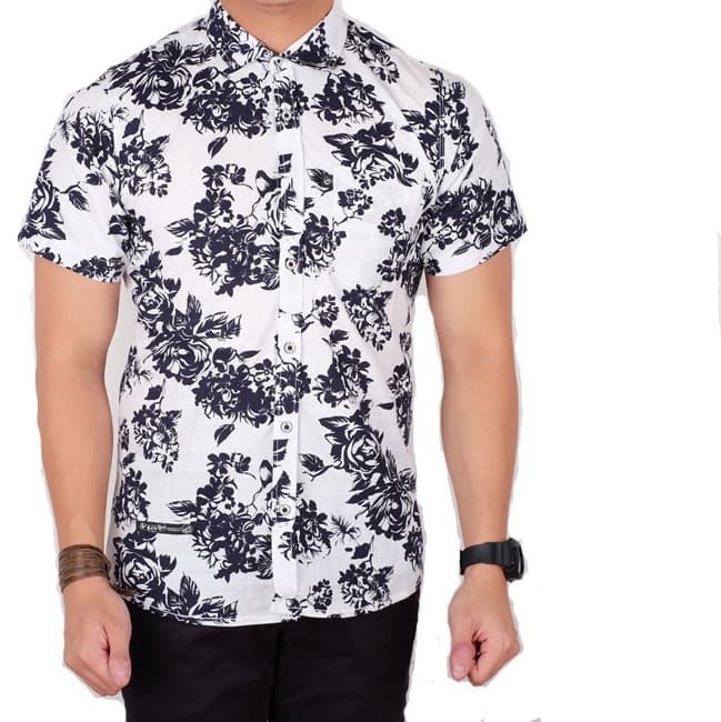 kemeja batik pria gradation navy panjang slimfit baju kemeja batik pria gradation navy panjang slimfit baju