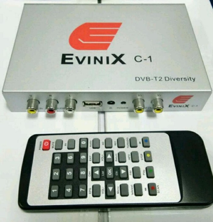 CAR SET TOP BOX TV DIGITAL DVBT2 EVINIX HD H265 TWIN TUNNER
