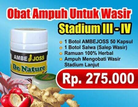 Foto Produk Obat wasir ambeien + salep tanpa operasi dari KLINIK DE NATURE 1