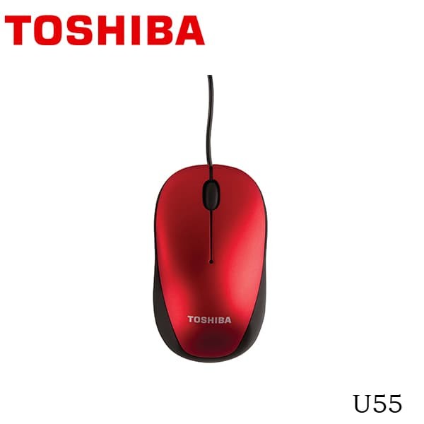 Toshiba Optical Mouse U55 - Merah