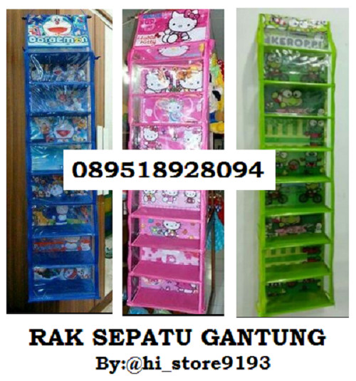 Hanging Shoes Organizer RAK SEPATU GANTUNG FULL SLETING 9 SUSUN HSO