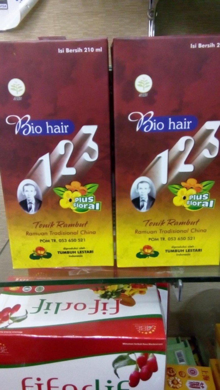 BIO HAIR. 123 ( tonik rambut ) plus floral original Limited