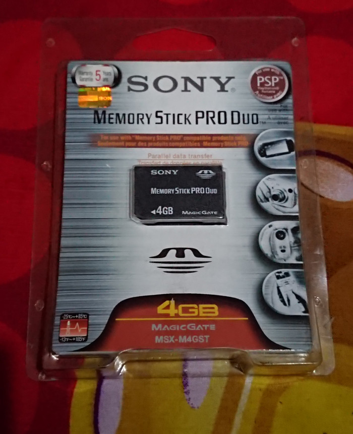 Sony Memory Stick Pro Duo 4GB PSP Sony Memory Stick Pro Duo 4GB PSP image