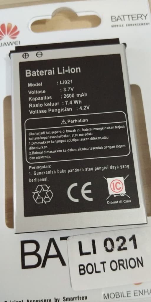 Baterai Batre Batere Battery Modem Bolt Bold Orion Movimax Mv1 Li021