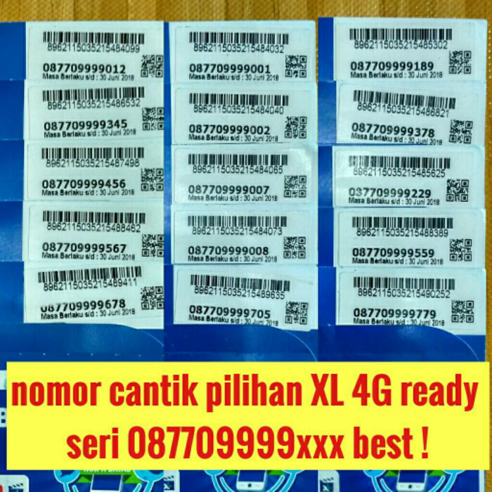 No Cantik Perdana XL 4G / XL / Perdana XL / Nomor Cantik XL / Kartu
