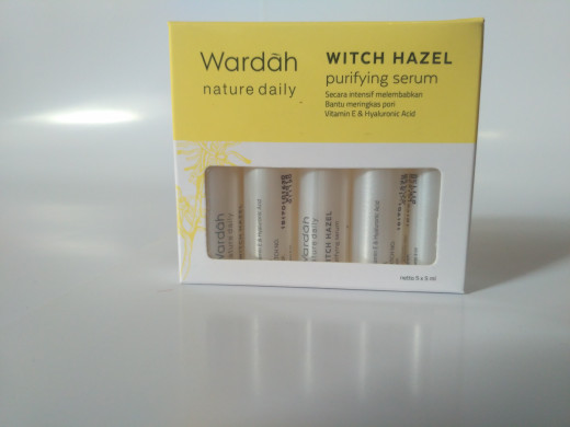 wardah purifying facial serum witch hazel