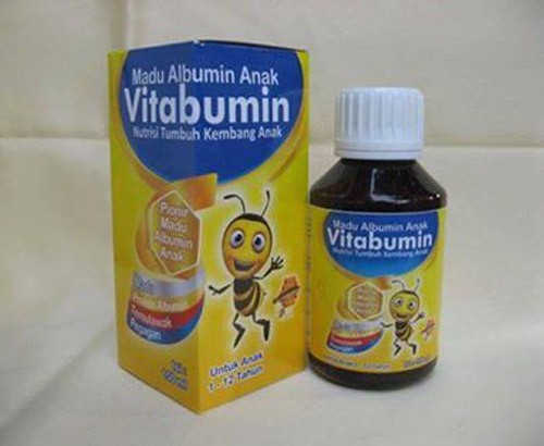 Madu Anak Vitabumin Ekstrak Ikan Gabus 130 ml Herbal Original Termurah