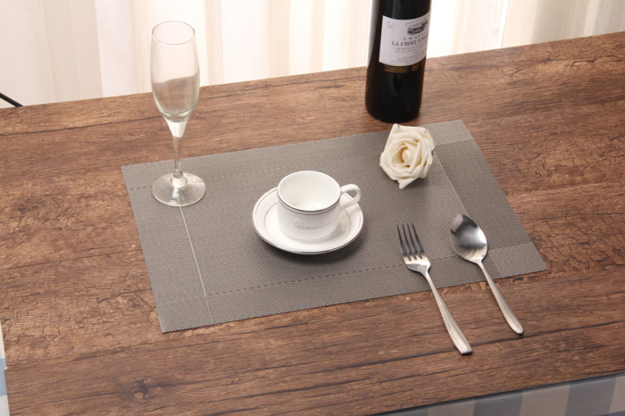 Tatakan piring bahan pvc alas makan anti slip table mat dekorasi meja