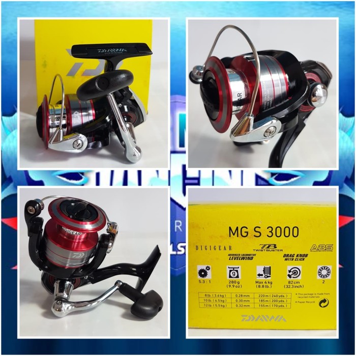 Reel Spinning DAIWA MG S 2000, MG S 2500, MG S 3000