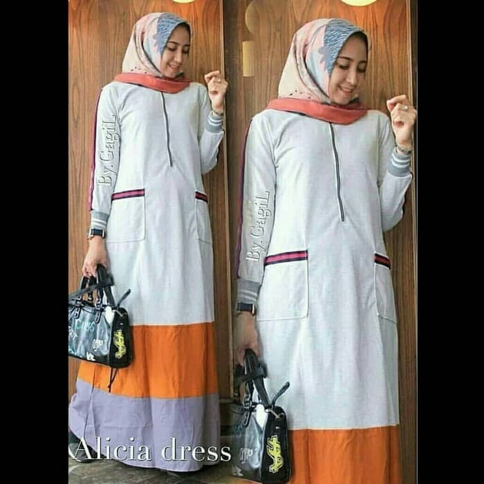 dress alicia / kondangan / jual baju murah grosir gamis 2