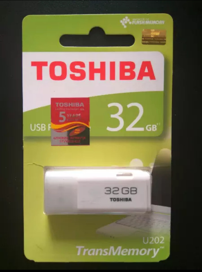 Flashdisk Toshiba 32GB U202 Original - Putih
