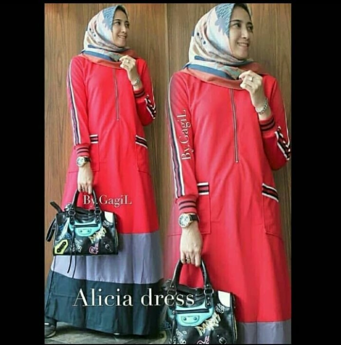 dress alicia / kondangan / jual baju murah grosir gamis 3