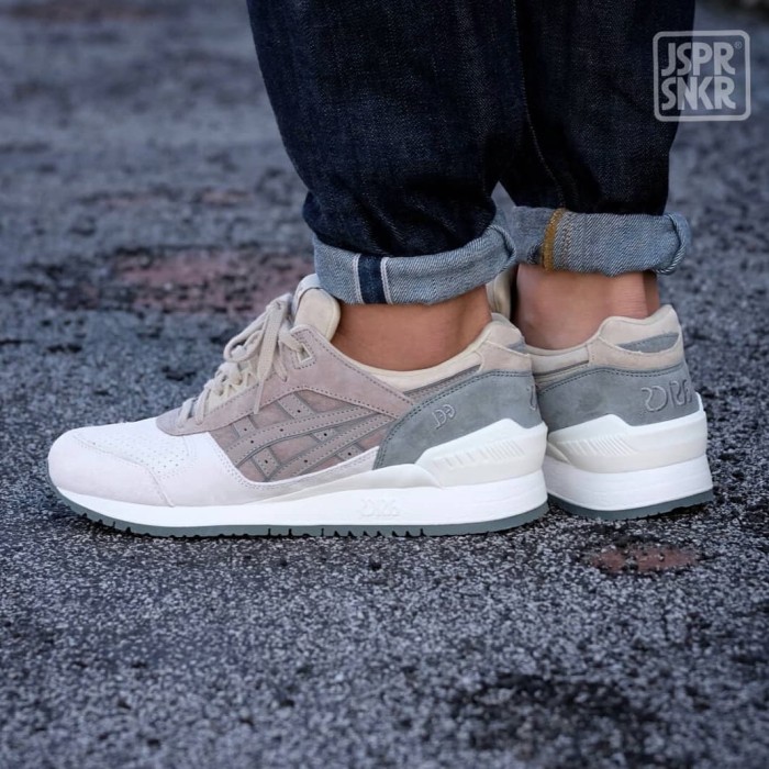 asics gel respector taupe grey