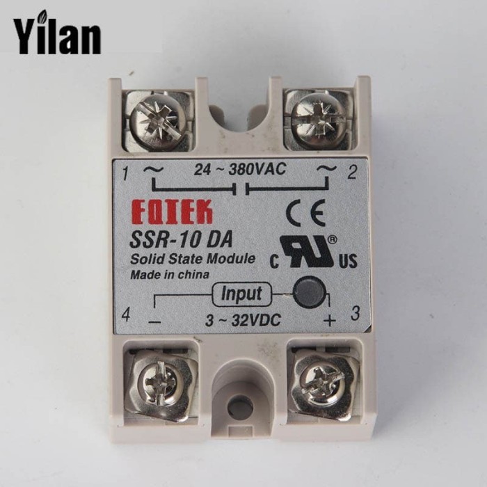 24V-380V 100A 250V SSR-100 DA Solid State Relay Module 3-32V DC To AC CA