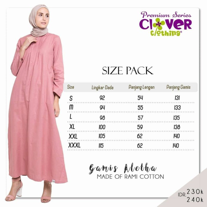 Baju Muslim Gamis Syari Busui Wanita Katun Polos SIZE 2XL-3XL 4