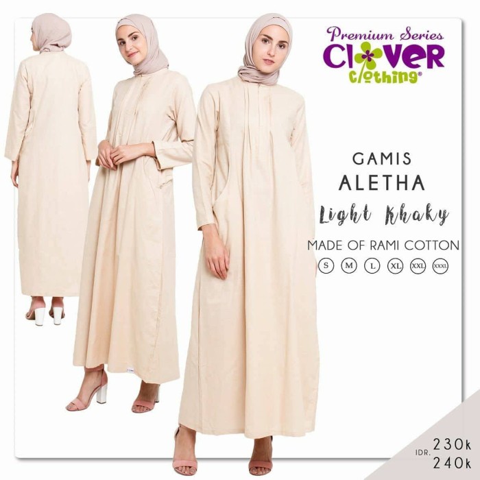 Baju Muslim Gamis Syari Busui Wanita Katun Polos SIZE 2XL-3XL 2