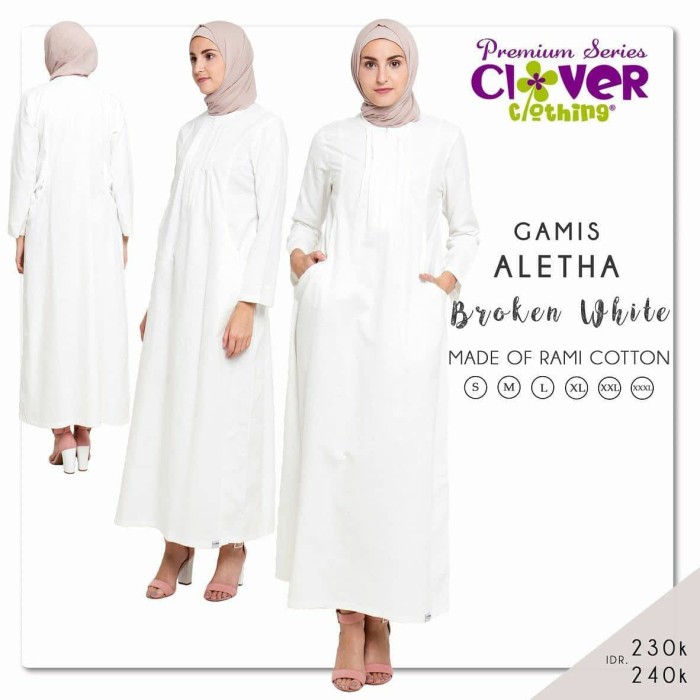 Baju Muslim Gamis Syari Busui Wanita Katun Polos SIZE 2XL-3XL 3