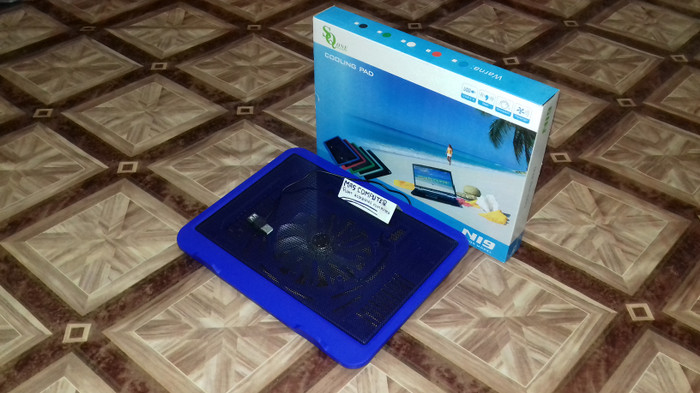 Cooling pad N19/Kipas Laptop/Coolfan/Cooler Fan Laptop/Notebook 1Kipas - Hitam