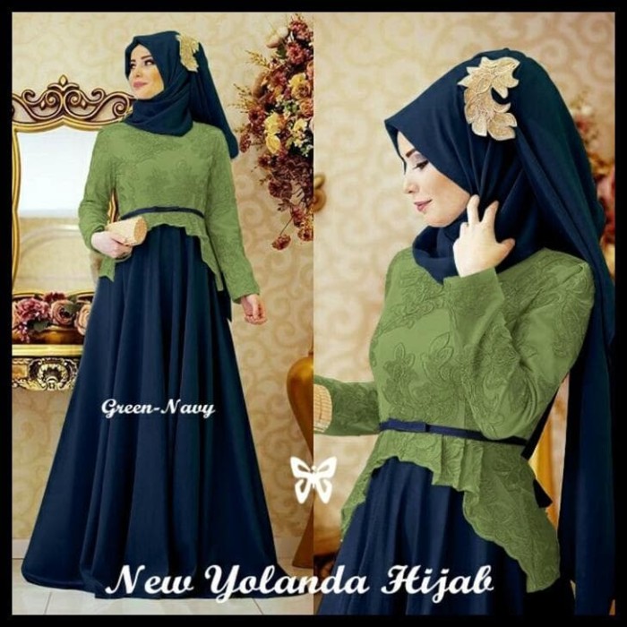 Harga Hemat! Gamis / Baju / Pakaian Wanita Muslim Yolanda Syari 3