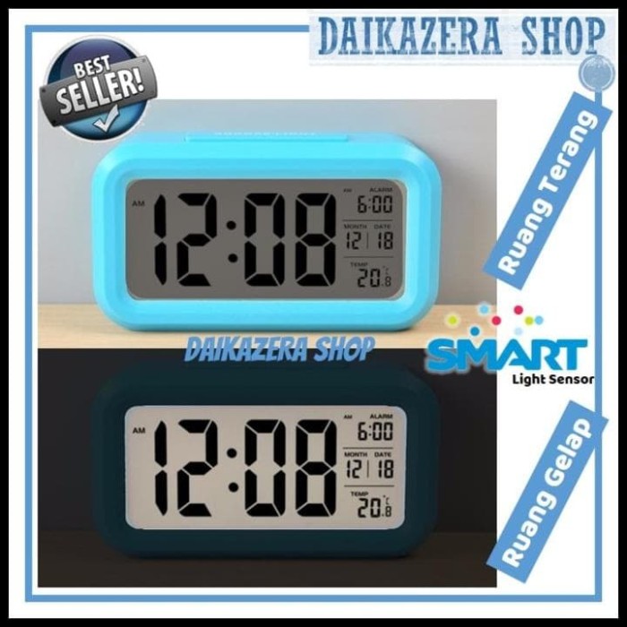 Jam Beker Weker Alarm Digital 9901 Display Colorfull With LED Pink. Source · Stok Baru