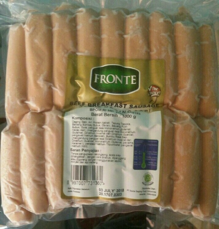 Foto Produk Sosis FRONTE Breakfast 1 kg dari RN FROZEN FOOD