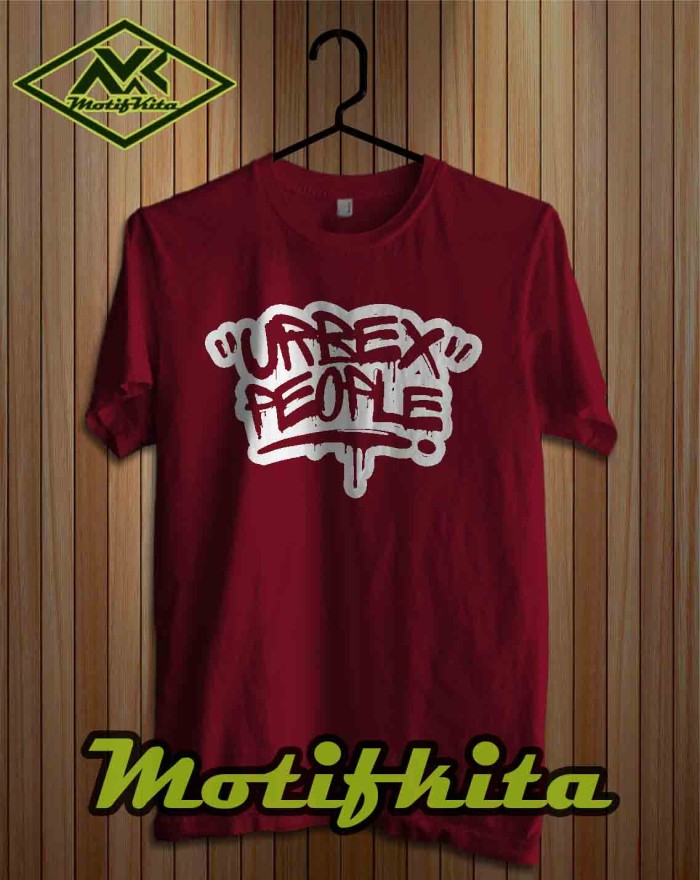 Baju Kaos Distro URBEX PEOPLE Simple keren Pria Wanita Motifkita 4