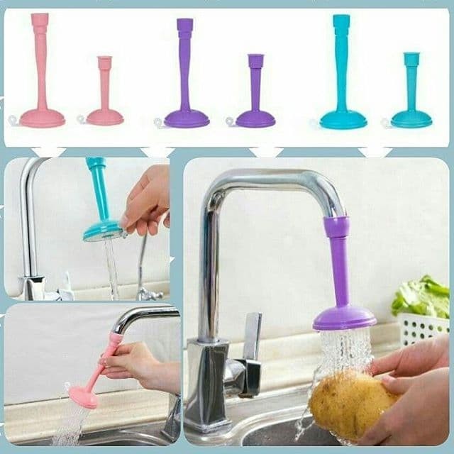 Sambungan Kran Dapur Penyambung Keran Air Flexibel Silicon Showerhead