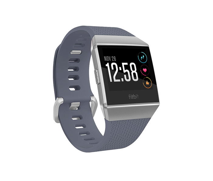 fitbit ionic blue grey silver
