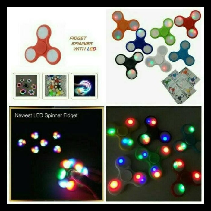 Fidget Spinner Led 3 Titik On Off | Fidget Spinner Led