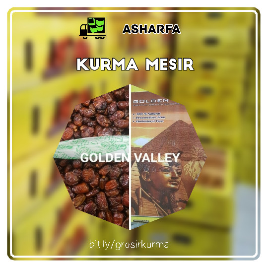 Grosir Kurma Mesir, Golden Valley Dates Fruit 10 kg .